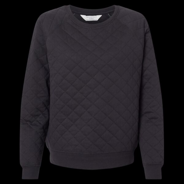 Women's Quilted Crewneck Pullover Thumbnail