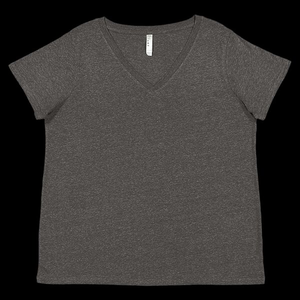 Women's Curvy Collection Fine Jersey V-Neck Tee Thumbnail