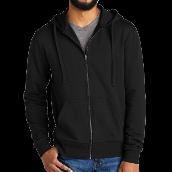 Unisex Organic French Terry Full Zip Hoodie Thumbnail
