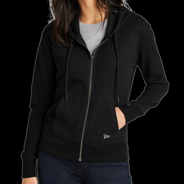Women's Thermal Full Zip Hoodie Thumbnail