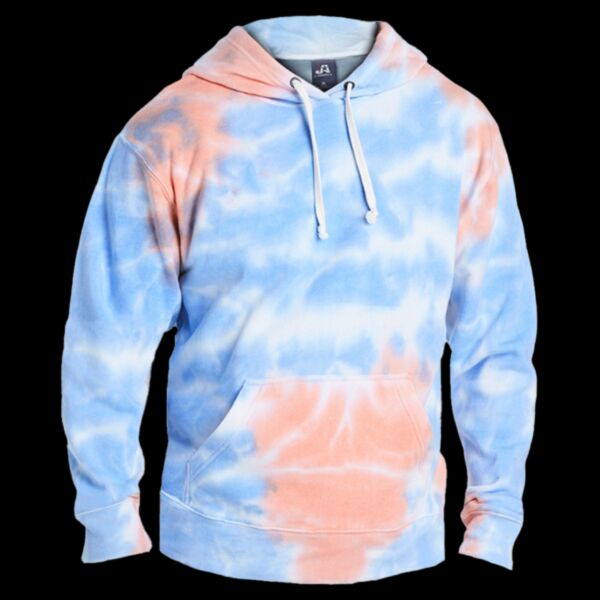 Men's Tie-Dyed Fleece Hooded Sweatshirt Thumbnail