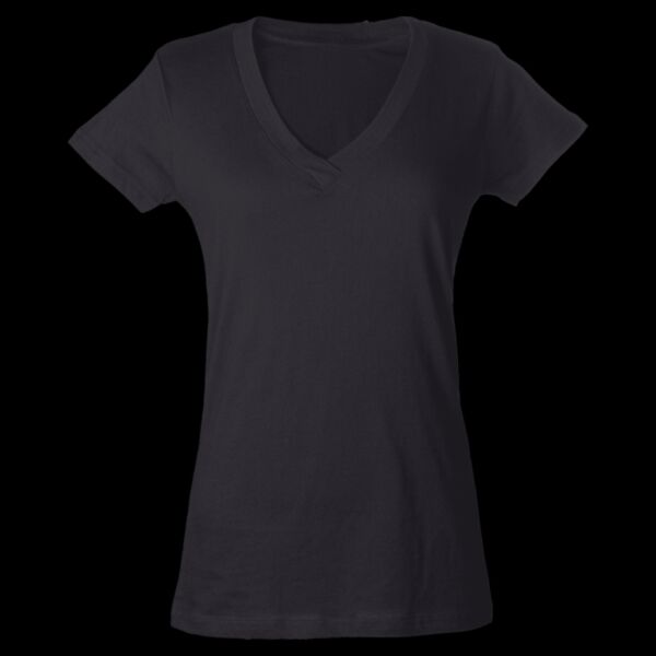 Women's Fine Jersey V-Neck T-Shirt Thumbnail