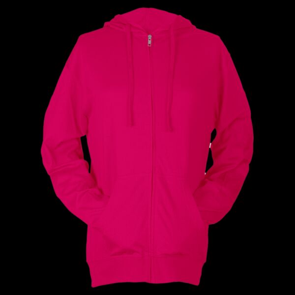 Unisex Beach Full-Zip Hooded Long Sleeve T-Shirt Thumbnail