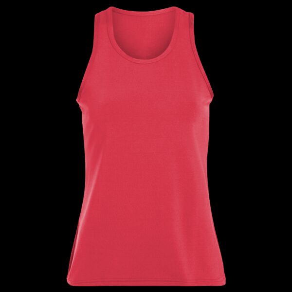 Ladies Poly/Spandex Solid Racerback Tank Thumbnail