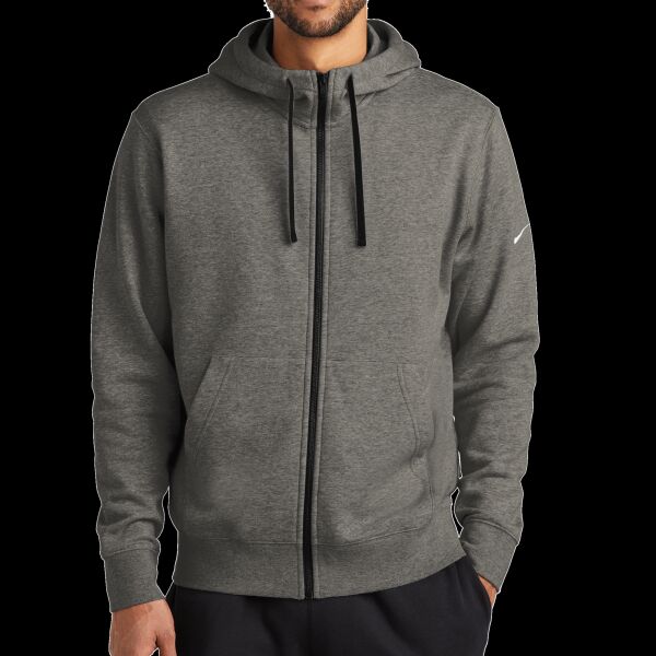 Club Fleece Sleeve Swoosh Full Zip Hoodie Thumbnail