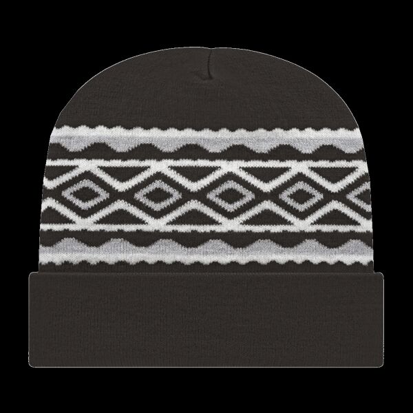 USA- Made Diamond Cuffed Beanie Thumbnail
