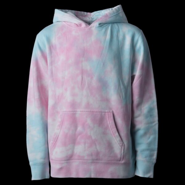Youth Midweight Tie-Dyed Hooded Sweatshirt Thumbnail