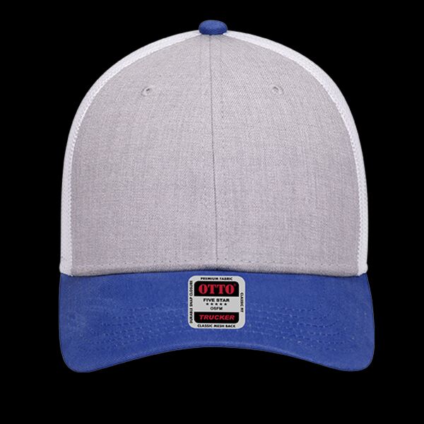 OTTO CAP 6 Panel Low Profile Mesh Back Trucker Hat Thumbnail