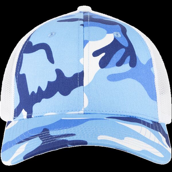 OTTO CAP Camouflage 6 Panel Low Profile Mesh Back Trucker Hat Thumbnail