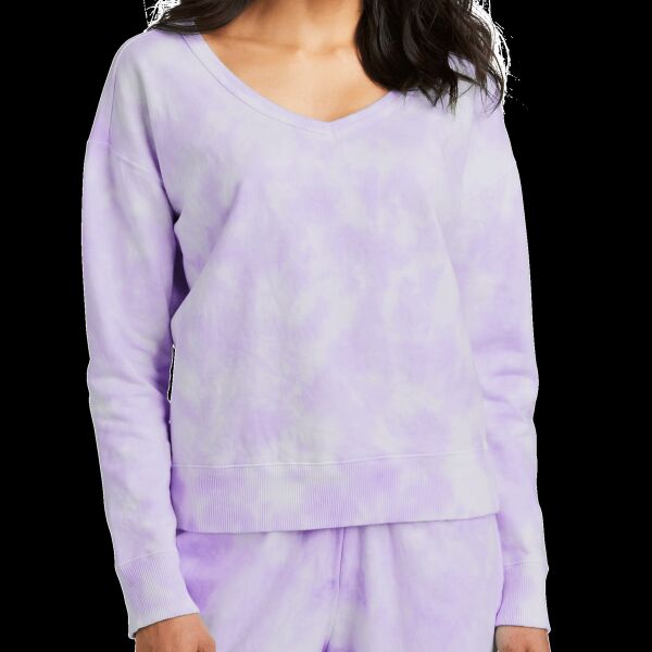 Cloud Tie Dye V Neck Sweatshirt Thumbnail