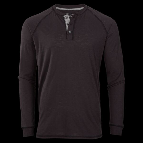 Unisex Henley Long Sleeve T-Shirt Thumbnail