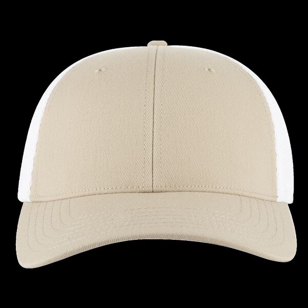 OTTO CAP "OTTO FLEX" Fitted 6 Panel Low Profile Mesh Back Trucker Hat Thumbnail