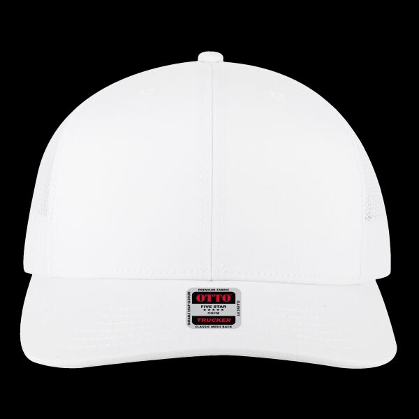 OTTO CAP 6 Panel Mid Profile Mesh Back Trucker Hat Thumbnail