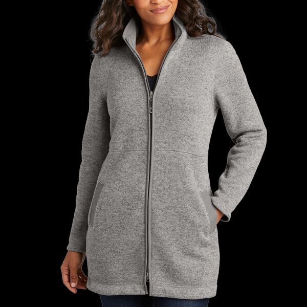 Women's Arc Sweater Fleece Long Jacket Thumbnail