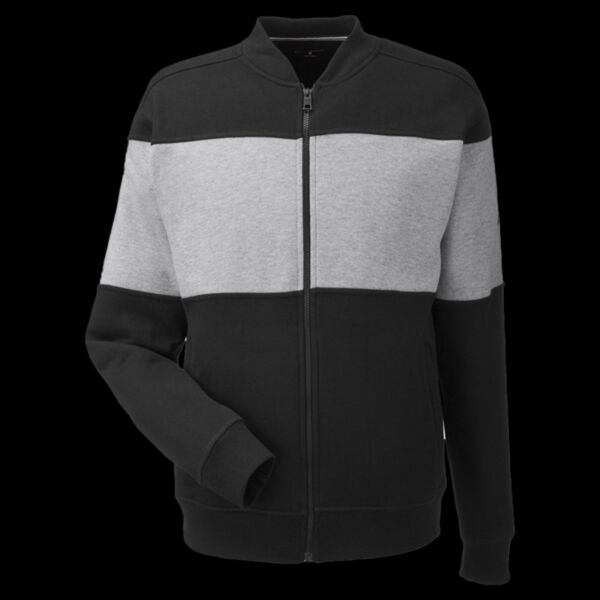 Unisex Anchor Fleece Colorblocked Bomber Jacket Thumbnail