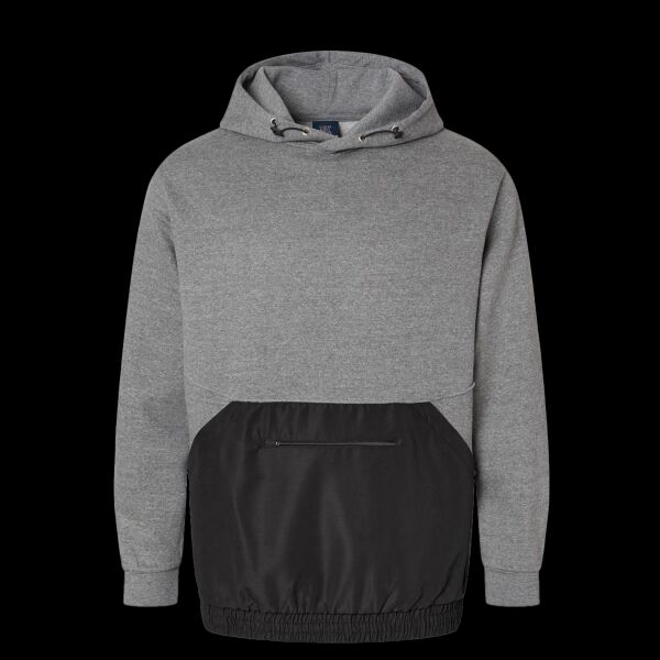 Unisex Mixed Media Hooded Sweatshirt Thumbnail