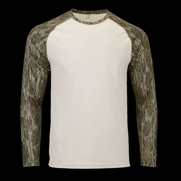 Men's Jackson Mossy Oak Colorblocked Long Sleeve T-Shirt Thumbnail