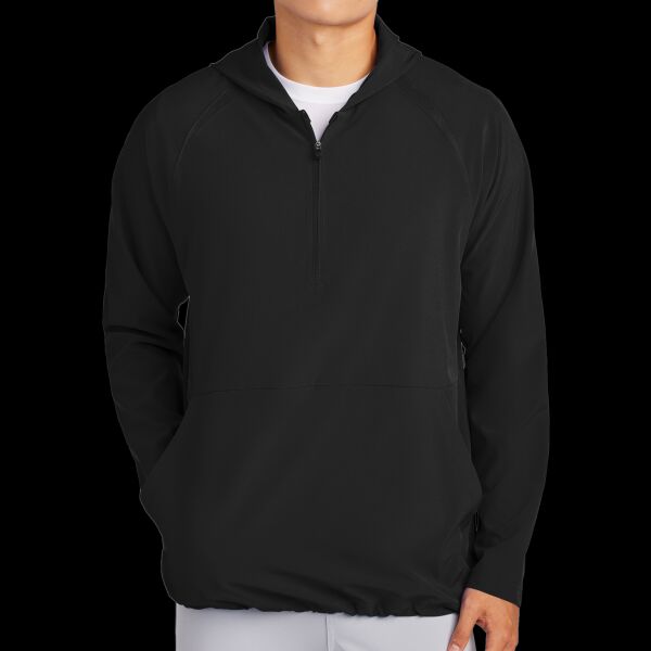 Repeat 1/2 Zip Long Sleeve Hooded Jacket Thumbnail