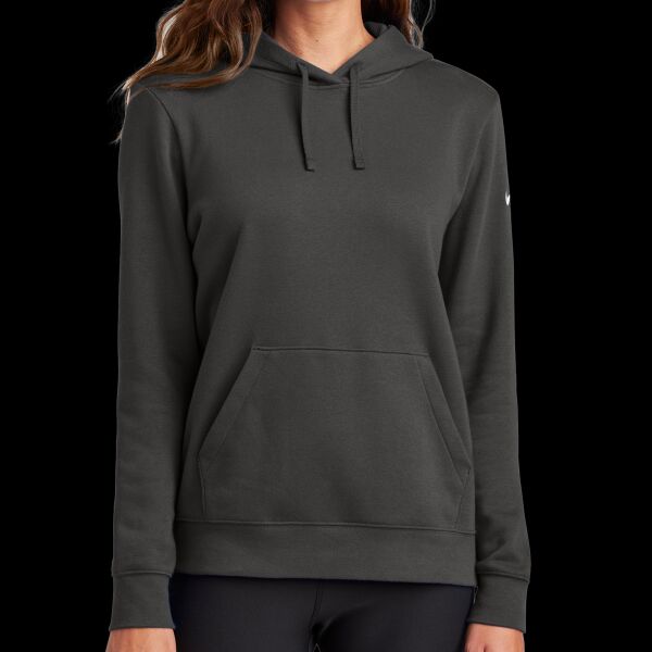 Women's Club Fleece Sleeve Swoosh Pullover Hoodie Thumbnail