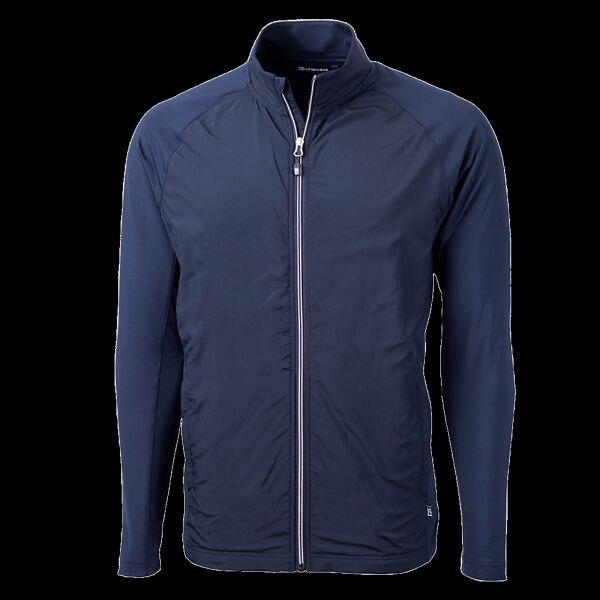 Cutter & Buck Adapt Eco Knit Hybrid Recycled Mens Big & Tall Full Zip Jacket Thumbnail