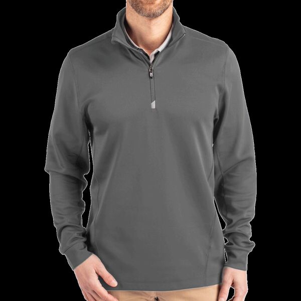 Cutter & Buck Traverse Stretch Quarter Zip Mens Big and Tall Pullover Thumbnail