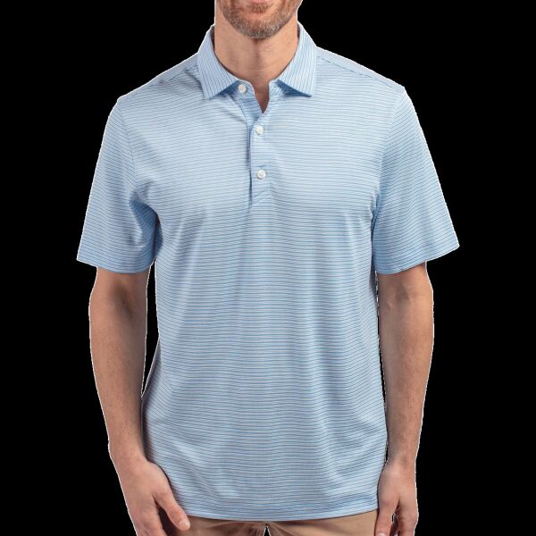 Cutter & Buck Forge Eco Double Stripe Stretch Recycled Mens Big &Tall Polo Thumbnail
