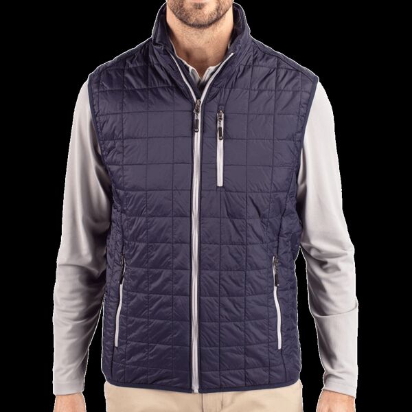 Cutter & Buck Rainier PrimaLoft Mens Big and Tall Eco Insulated Full Zip Puffer Vest Thumbnail