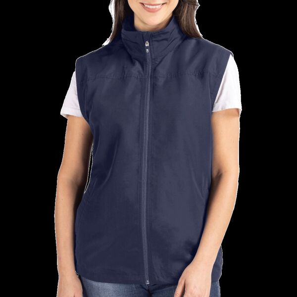 Cutter & Buck Charter Eco Recycled Full-Zip Womens Vest Thumbnail