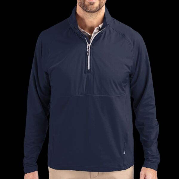 Cutter & Buck Adapt Eco Knit Hybrid Recycled Mens Quarter Zip Thumbnail