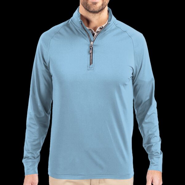 Cutter & Buck Adapt Eco Knit Stretch Recycled Mens Quarter Zip Pullover Thumbnail