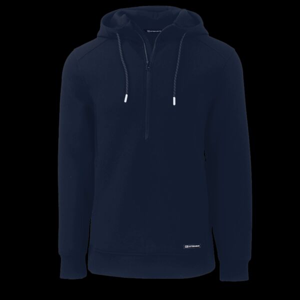 Cutter & Buck Roam Eco Half Zip Recycled Mens Hooded Pullover Thumbnail