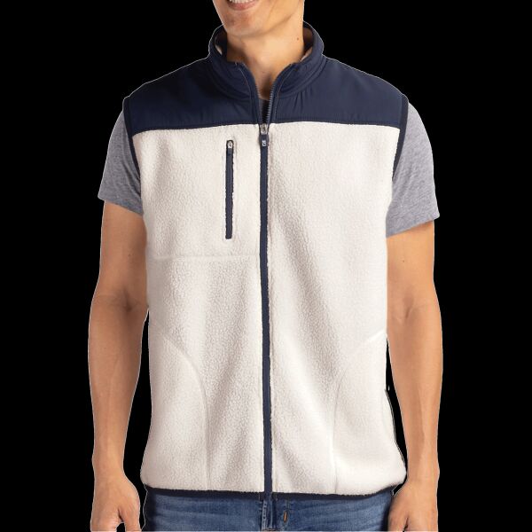 Cutter & Buck Cascade Eco Sherpa Fleece Mens Vest Thumbnail