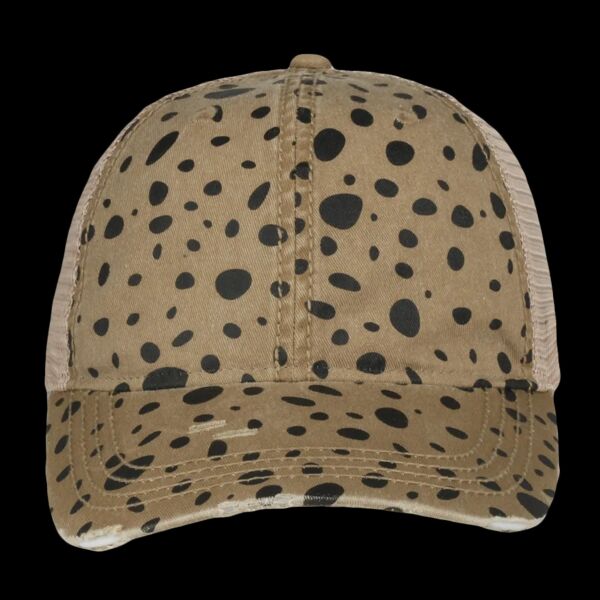 Printed Distressed Tea-Stained Mesh Thumbnail