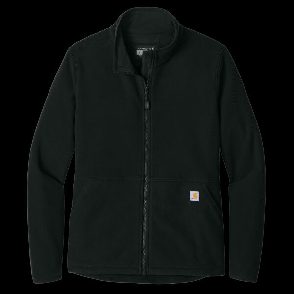 Women's Textured Full Zip Fleece Jacket Thumbnail