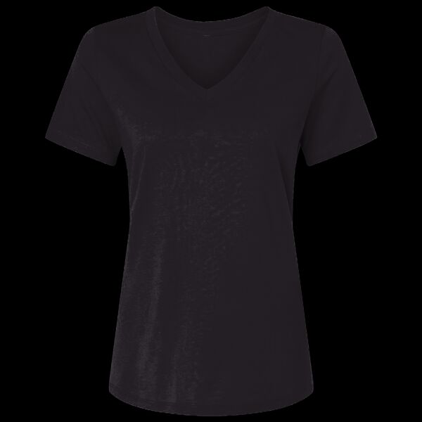 Women's USA-Made Fine Jersey V-Neck T-Shirt Thumbnail