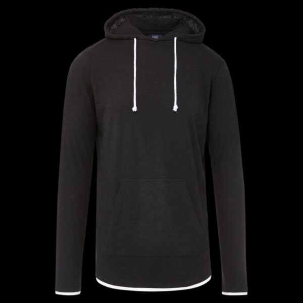 Unisex Miles Slub Hooded Long Sleeve T-Shirt Thumbnail