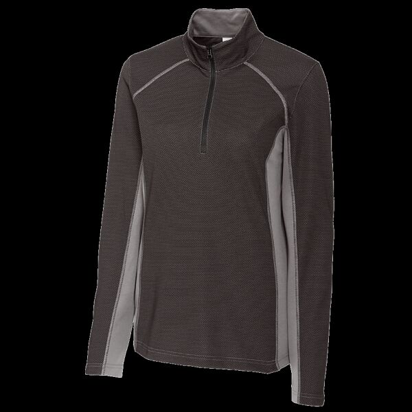 Clique Ice Pique Colorblock Womens Half Zip Tech Pullover Thumbnail