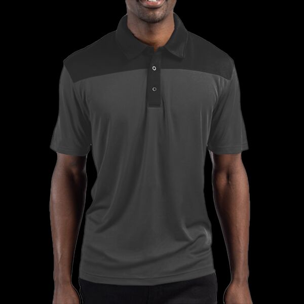 Clique Parma Colorblock Tech Jersey Mens Polo Thumbnail