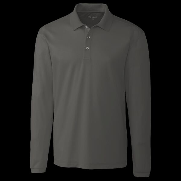 Clique Spin Eco Performance Pique Long Sleeve Mens Polo Thumbnail