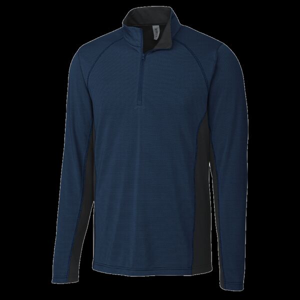 Clique Ice Pique Colorblock Mens Half Zip Tech Pullover Thumbnail