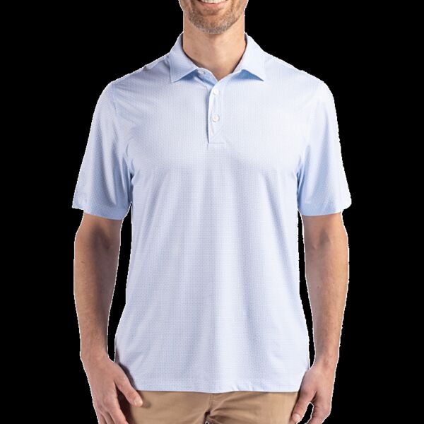 Cutter & Buck Pike Eco Diamond Dot Print Recycled Mens Big & Tall Polo Thumbnail
