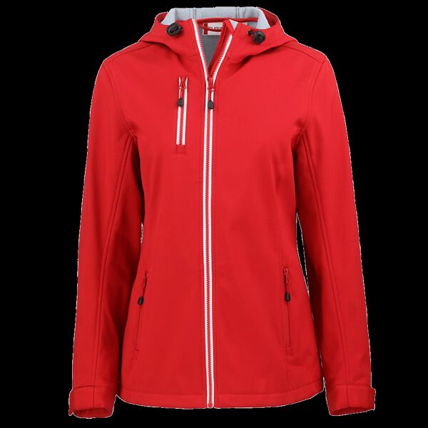 Clique Telemark Eco Stretch Softshell Full Zip Womens Hooded Jacket Thumbnail