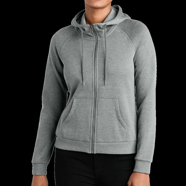 Women's Organic CVC Fleece Full Zip Hoodie Thumbnail