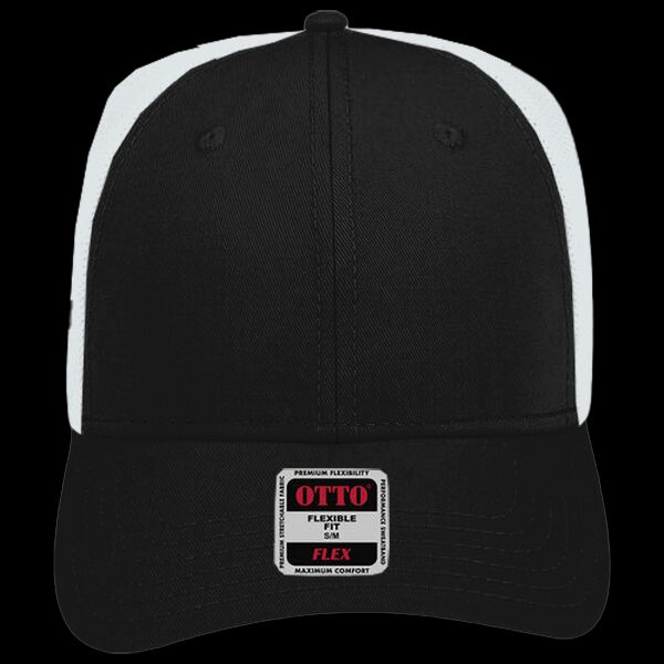 OTTO CAP "OTTO FLEX" Fitted 6 Panel Low Profile Mesh Back Trucker Hat Thumbnail