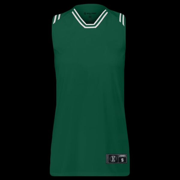 Ladies Retro Basketball Jersey Thumbnail