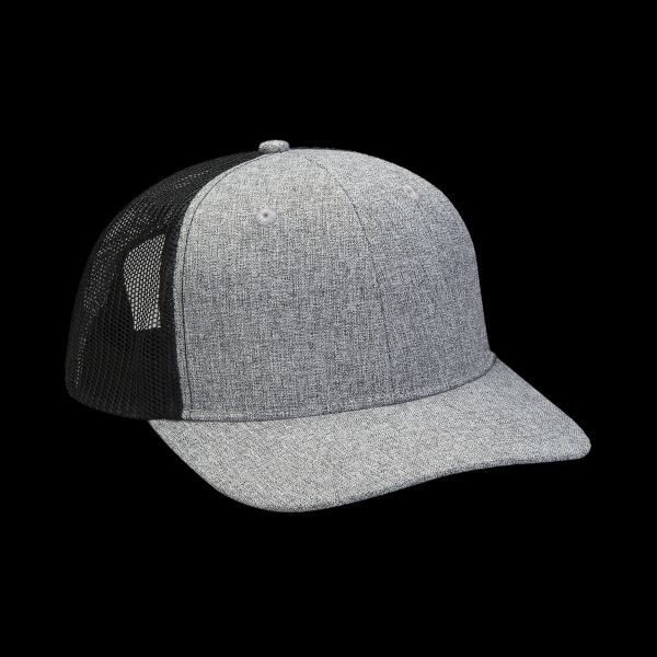Heather Woven/Soft Mesh Trucker Style Cap Thumbnail