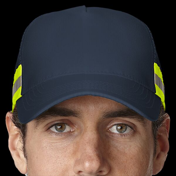 Trucker Reflector High-Visibility Constructed Cap Thumbnail