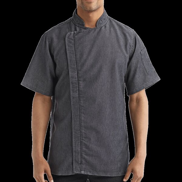 Unisex Zip-Close Short Sleeve Chef's Coat Thumbnail