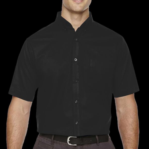 Men's Tall Optimum Short Sleeve Twill Dress Shirt Thumbnail