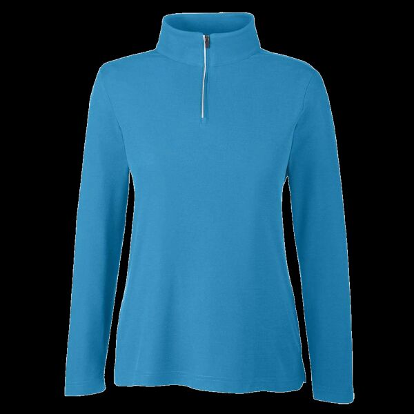 Women's Fusion ChromaSoft™ Pique Quarter-Zip Pullover Thumbnail